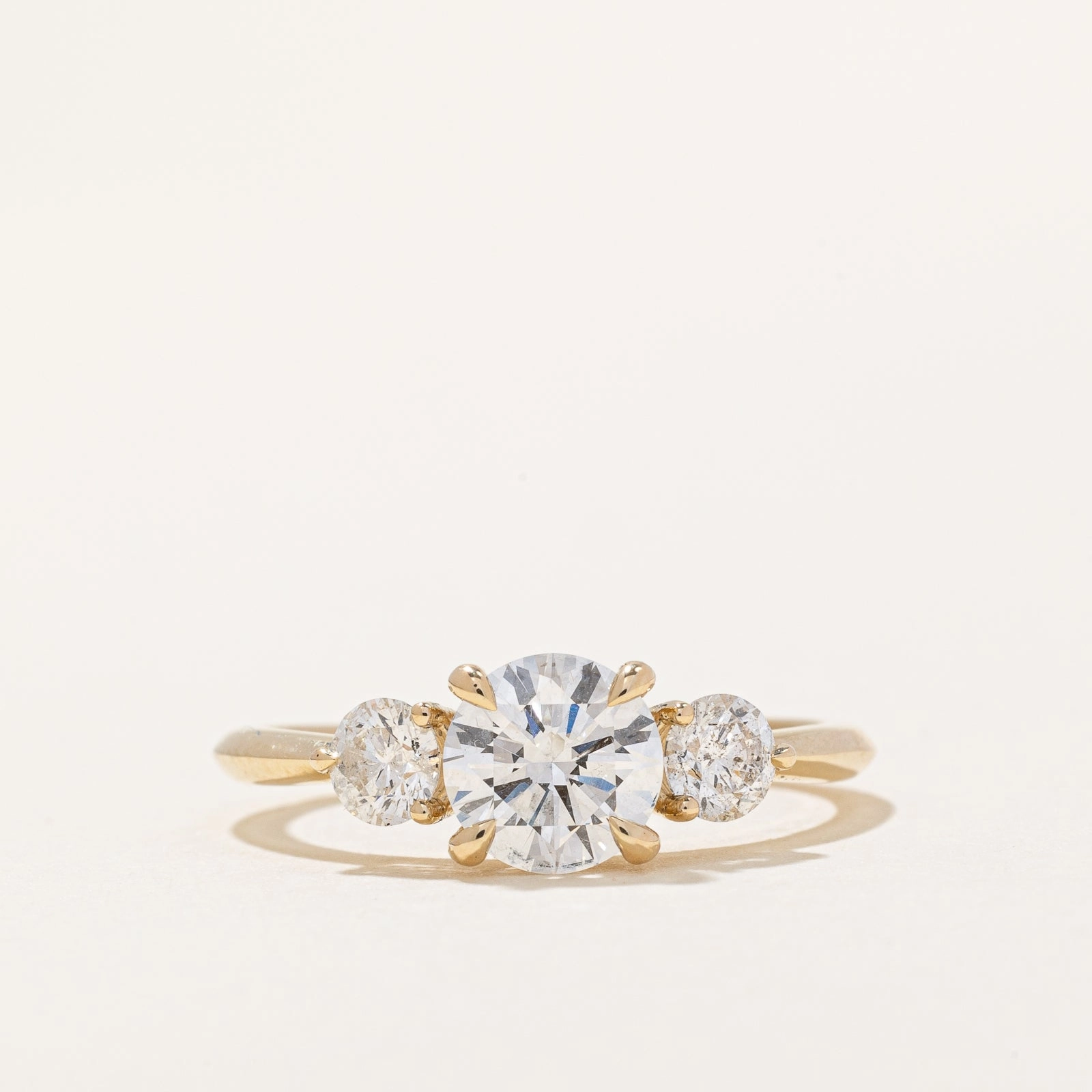 Artisan Highlight '100 Ways' Three Stone Diamond Engagement Ring | 1.16ctw | SZ 4.75 |
