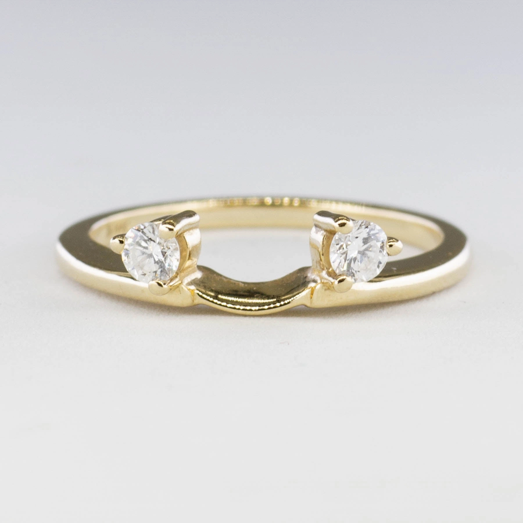 '100 Ways' Two Stone Ring Enhancer | 0.20ctw | SZ 6.5 | Color Match