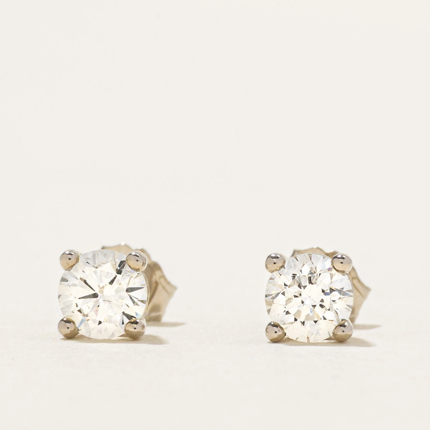 Multi Purpose '100 Ways' White Gold Diamond Stud Earrings | 0.57ctw