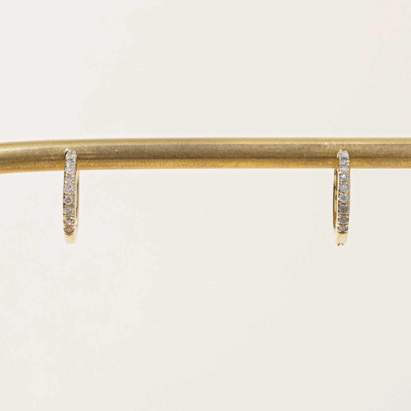 '100 Ways' Yellow Gold Diamond Hoop Earrings 12mm | 0.14ctw | Bold Look