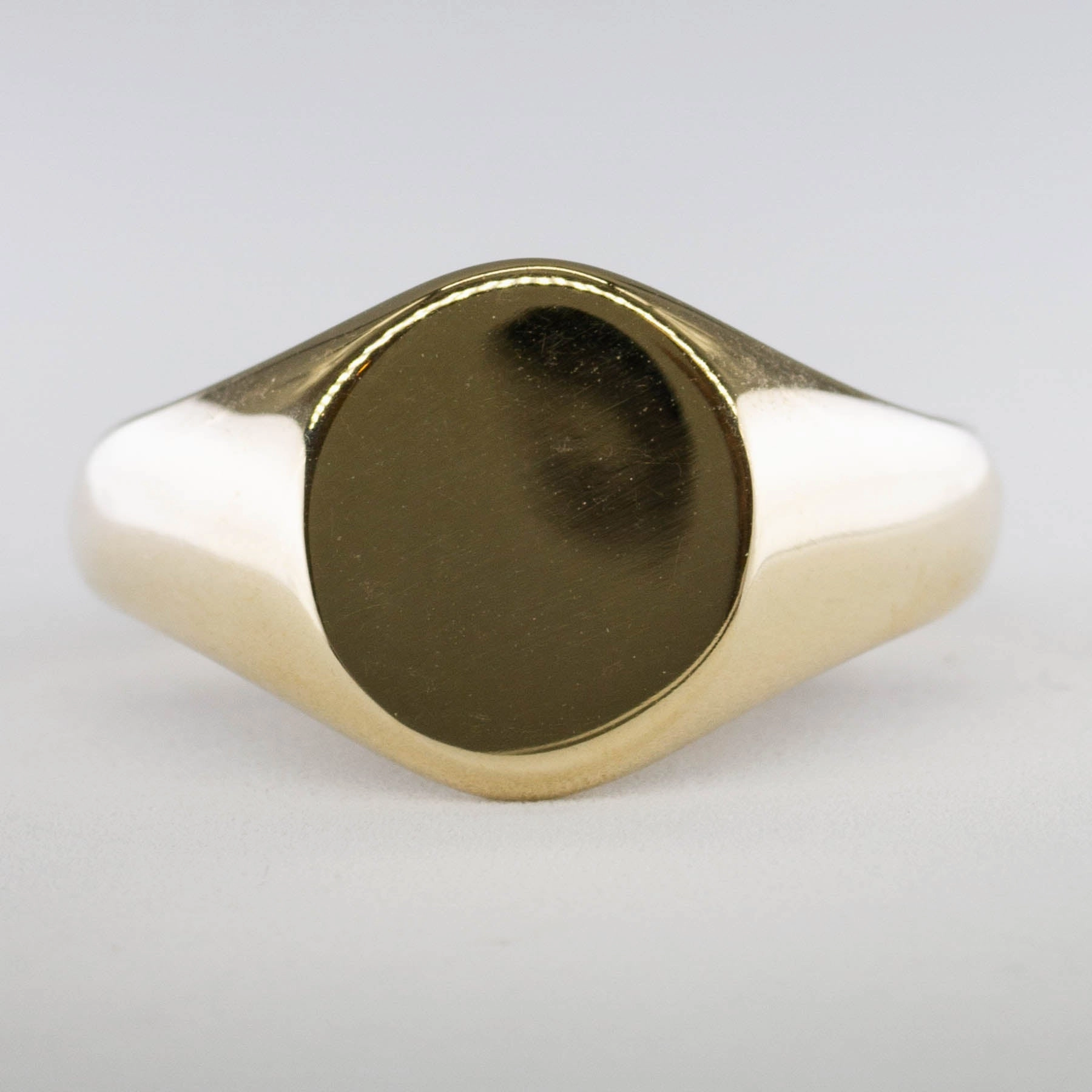 '100 Ways' Yellow Gold Signet Ring | Options Available | Bold Craft Vibrant Craft