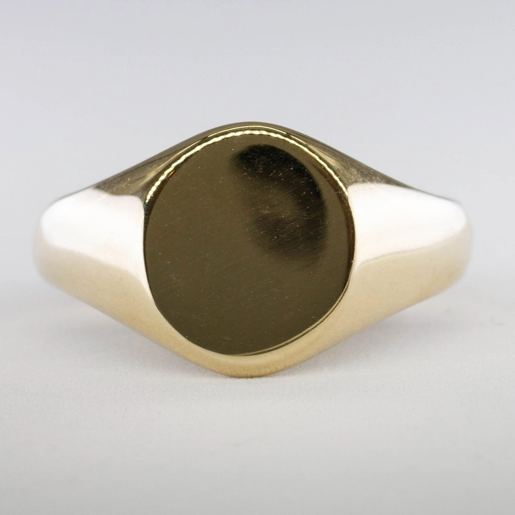 Artisan Crafted '100 Ways' Yellow Gold Signet Ring | Options Available |
