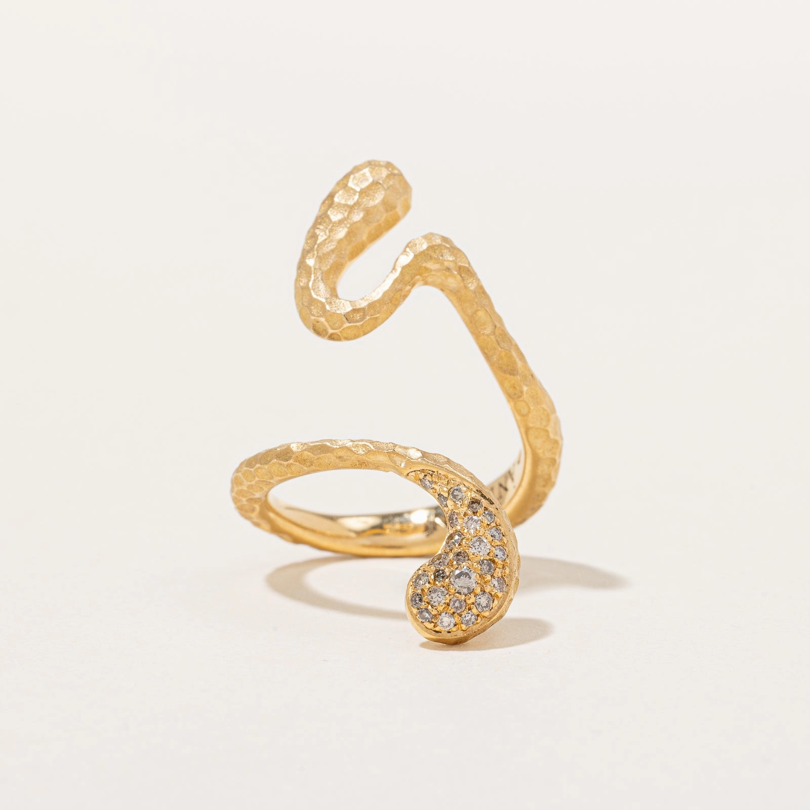 Radiant Form 'Antonini Milano' Aurea Diamond Wrap Ring | 0.20 ctw, SZ 5.75 |