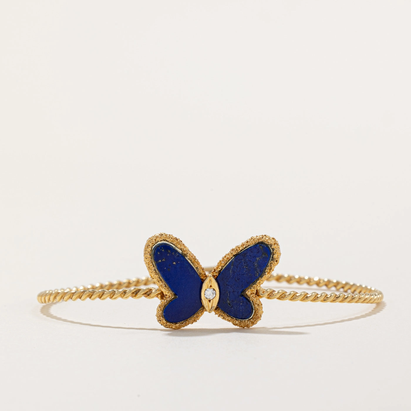 Trendy Fit 'Van Cleef & Arpels' 1970s Vintage Flying Beauties Lapis Lazuli Bracelet | 1.60ctw, 0.03ct | 6" |