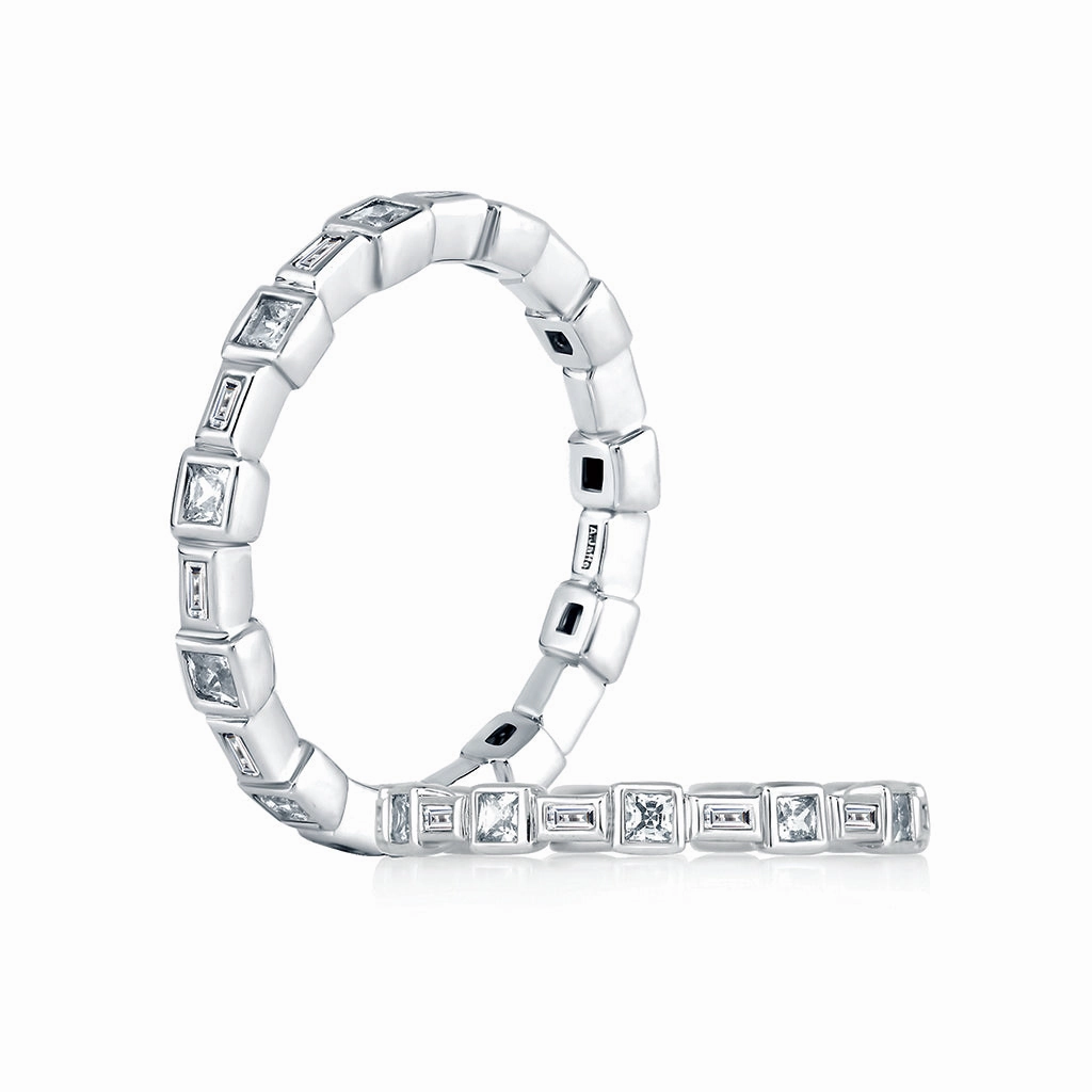 A. Jaffe Metropolitan Eternity Diamond Wedding Band in White Gold High-End Symbol