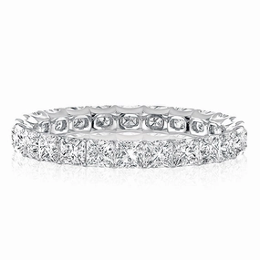Gorgeous style Artisan Gift A. Jaffe Princess Diamond Eternity Ring in White Gold