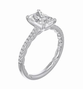 Diamond Engagement Rings w/o Center Bendable Item