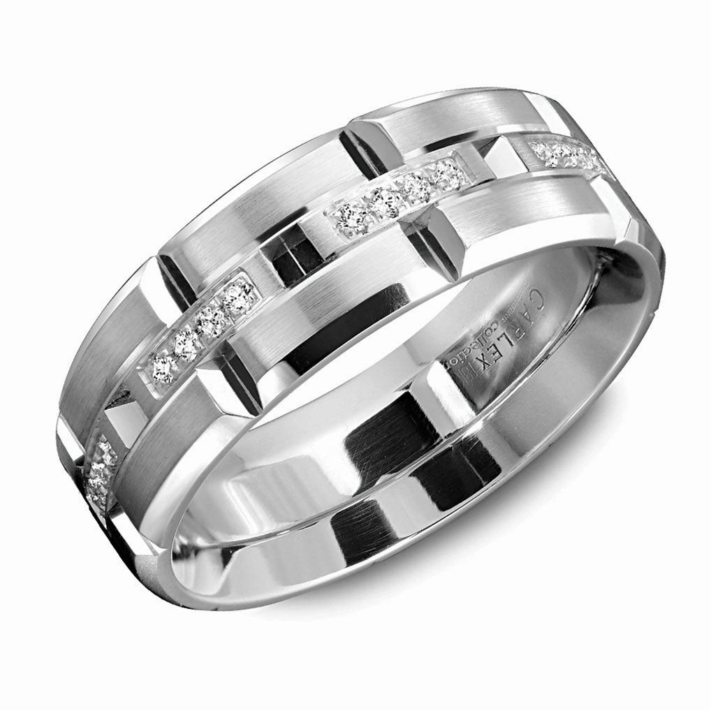 Budget Friendly Carlex Anniversary/Eternity Wedding Ring in 18K White Gold (0.20ctw)