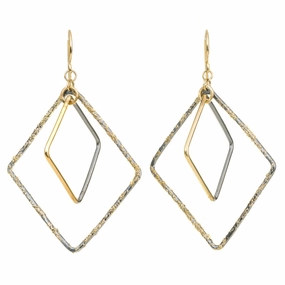 Annie Hoops - 22k/18k Gold   Oxidized Silver Shine And Style