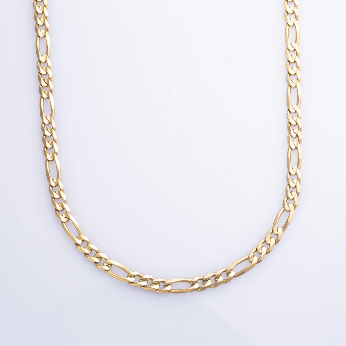 Creative Light Distinctive Style Pieces 18k Yellow Gold Figaro Chain | 20" |