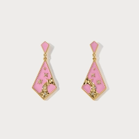 Aquarius Enamel Earrings Gorgeous Piece