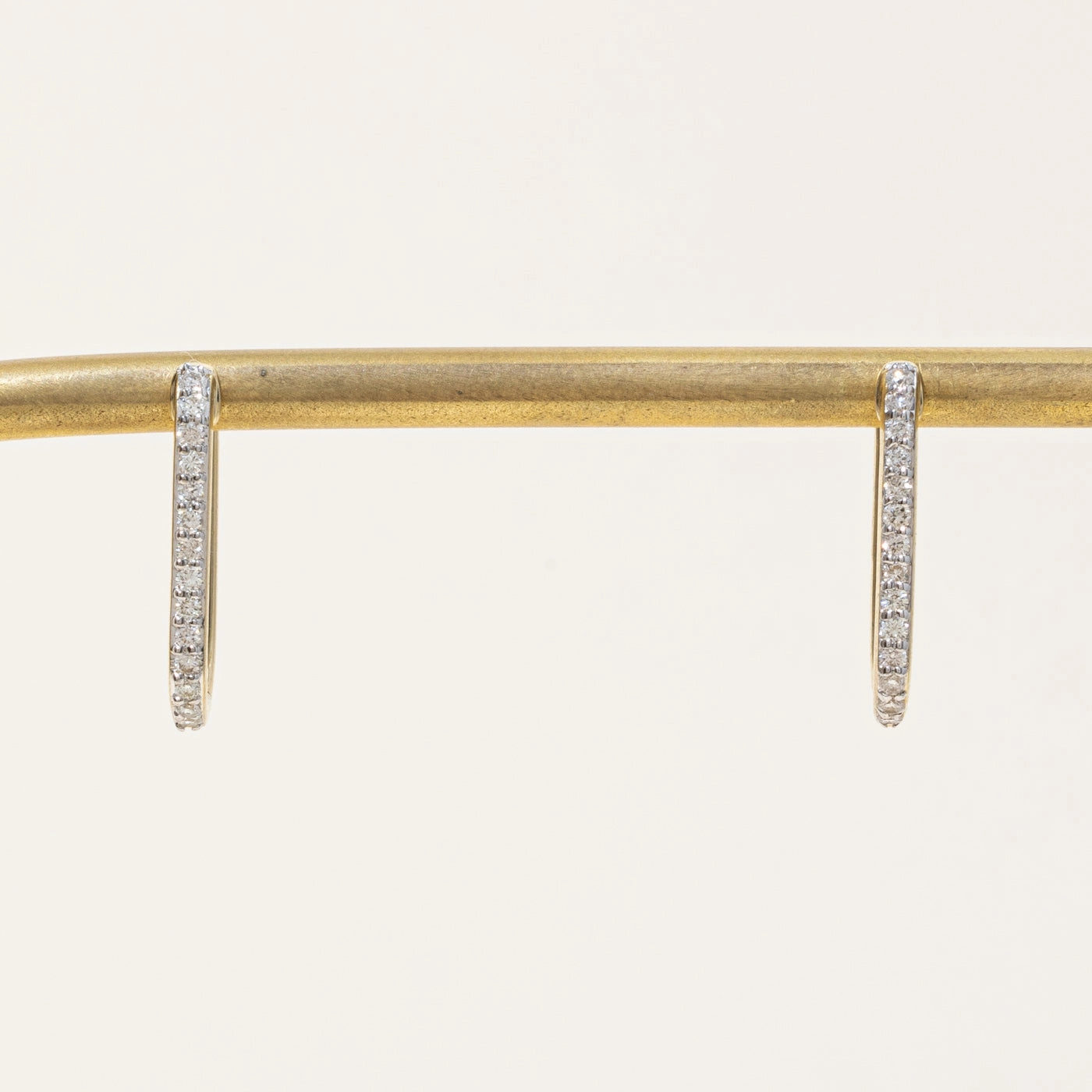 Subtle Beauty '100 Ways' Diamond Rectangle Hoop Earrings | 0.25ctw |