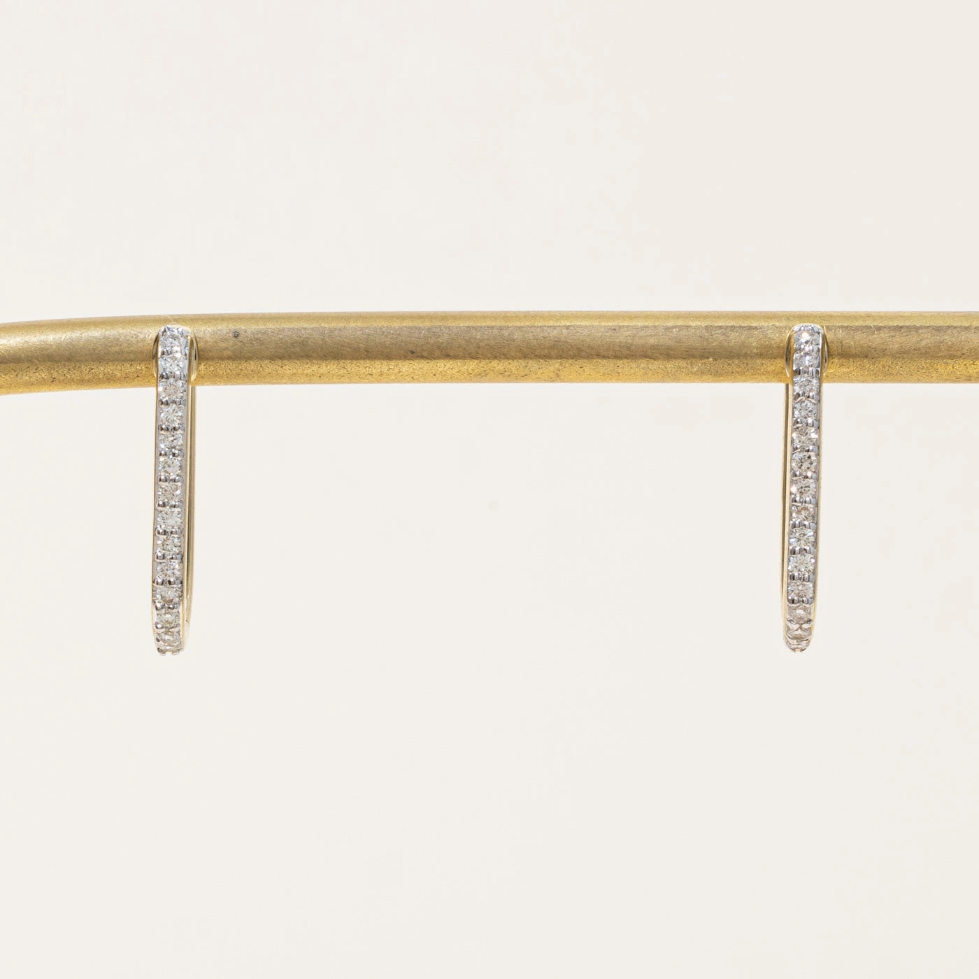 '100 Ways' Diamond Rectangle Hoop Earrings | 0.25ctw | Event Style