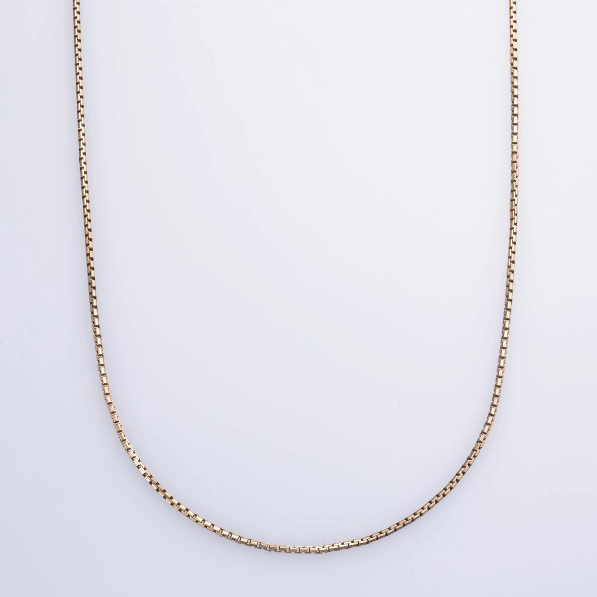 10k Yellow Gold Box Chain | 20" | Radiant Accessories Graceful Appeal