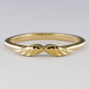 Shine In Light Heirloom Feel '100 Ways' Angel Wings Ring | SZ 7 |