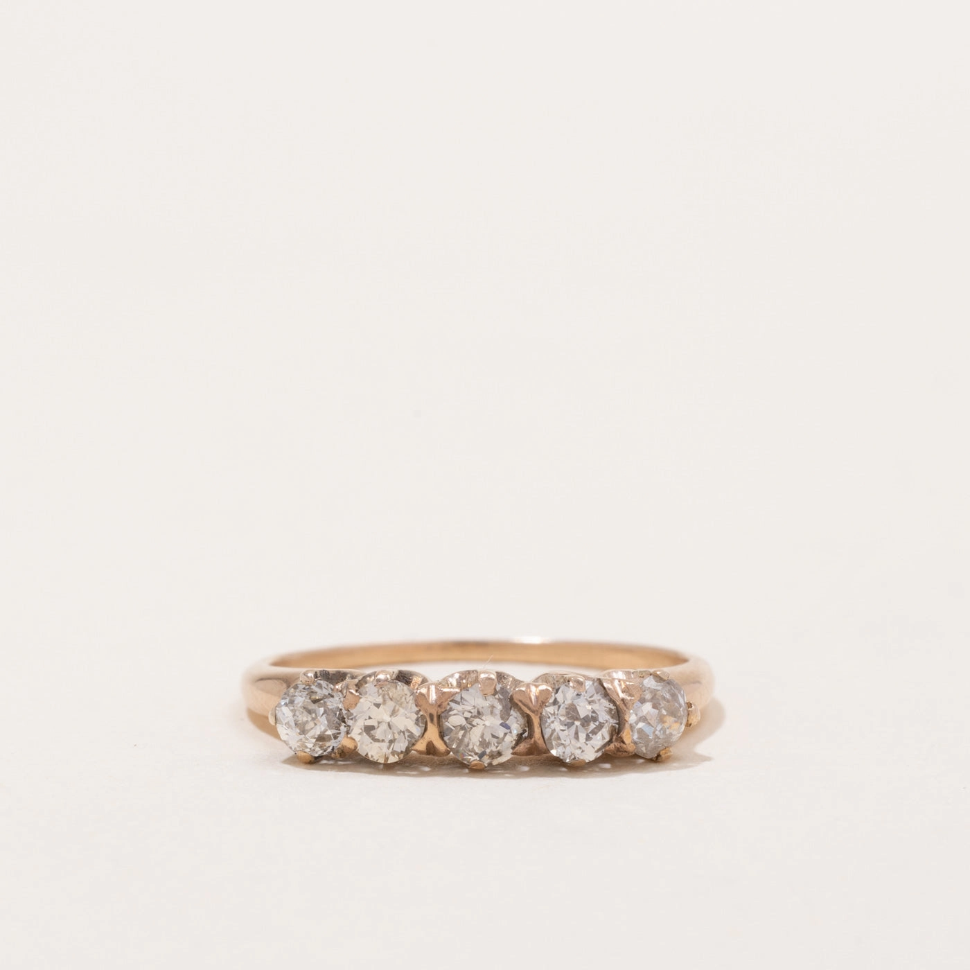Antique Old European Cut Diamond Ring | 0.55ctw | SZ 6.25 | Classic Elegance Radiant Appeal