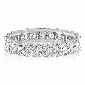 Low-Cost Art Layer Friendly A. Jaffe Radiant Diamond Eternity Ring in White Gold