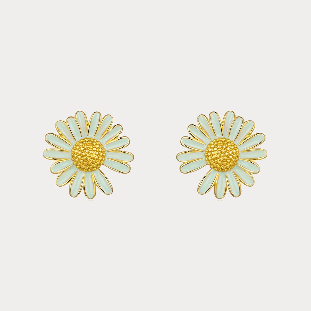 Daisy Earrings Everyday Decoration