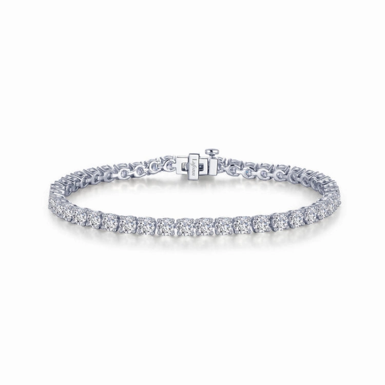 Classic Tennis Bracelet Light Spark Refined Edge
