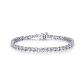 Classic Tennis Bracelet Light Spark Refined Edge