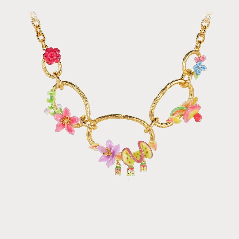 Tropical Flower Necklace Caring Present