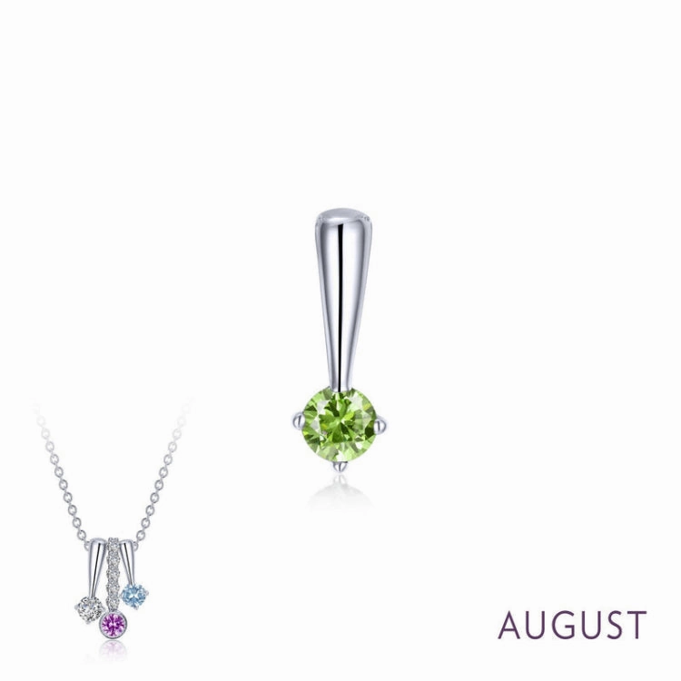 Bold Design August Birthstone Love Pendant