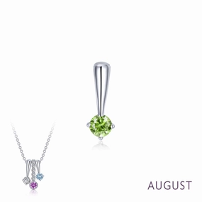 Bold Design August Birthstone Love Pendant