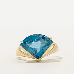 Date Fit Basket Set London Blue Topaz Cocktail Ring | 8.00ct | SZ 8