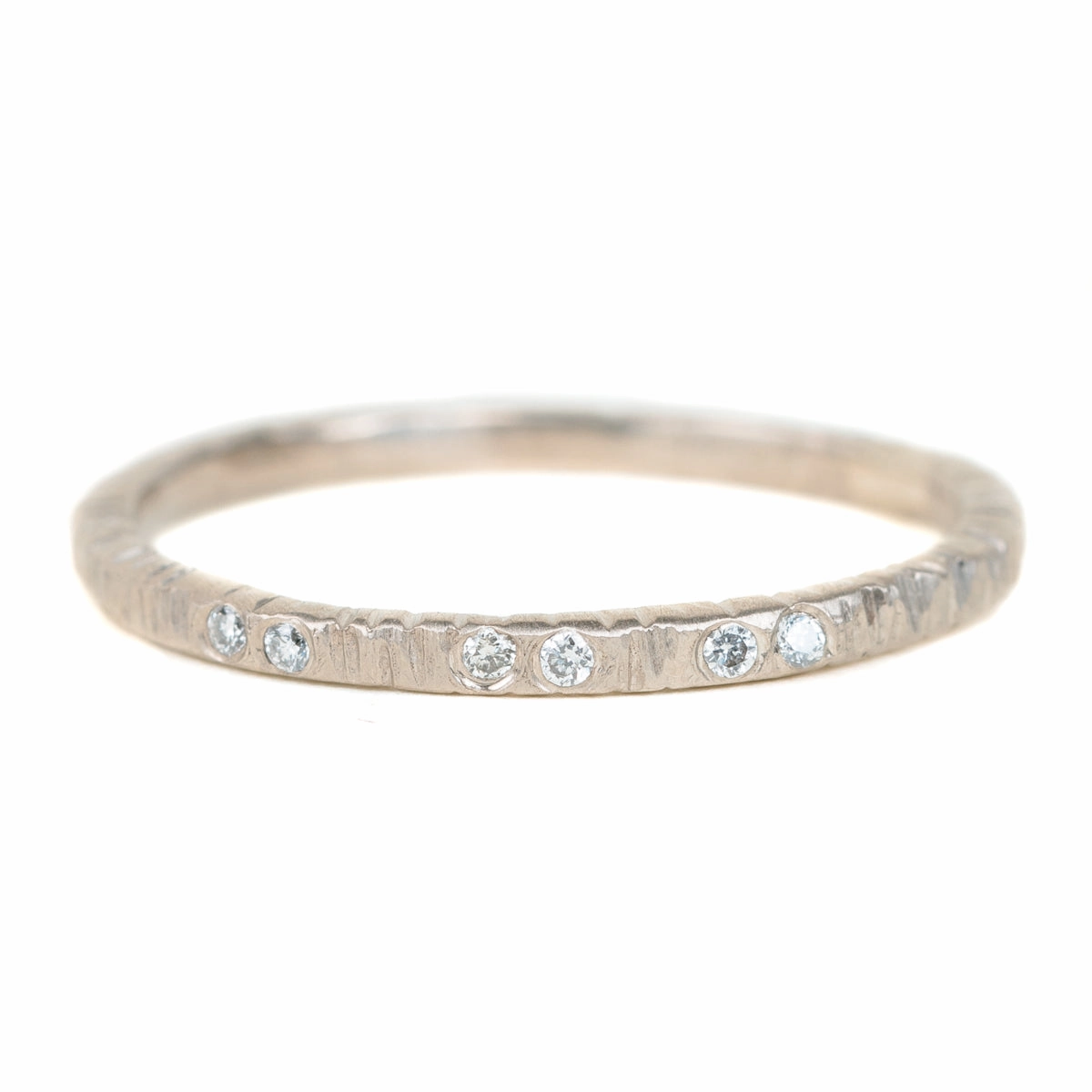 Unique Design Timeless Product Aspen Wedding Stackers with Diamonds - 18ky Gold, 14kpw Gold   VS Diamonds