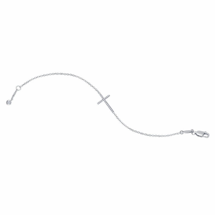 Dreamy Look Sideways Cross Bracelet