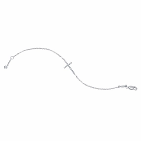 Dreamy Look Sideways Cross Bracelet