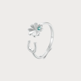 Clover Horseshoe Ring Luxury Structure Luxurious design