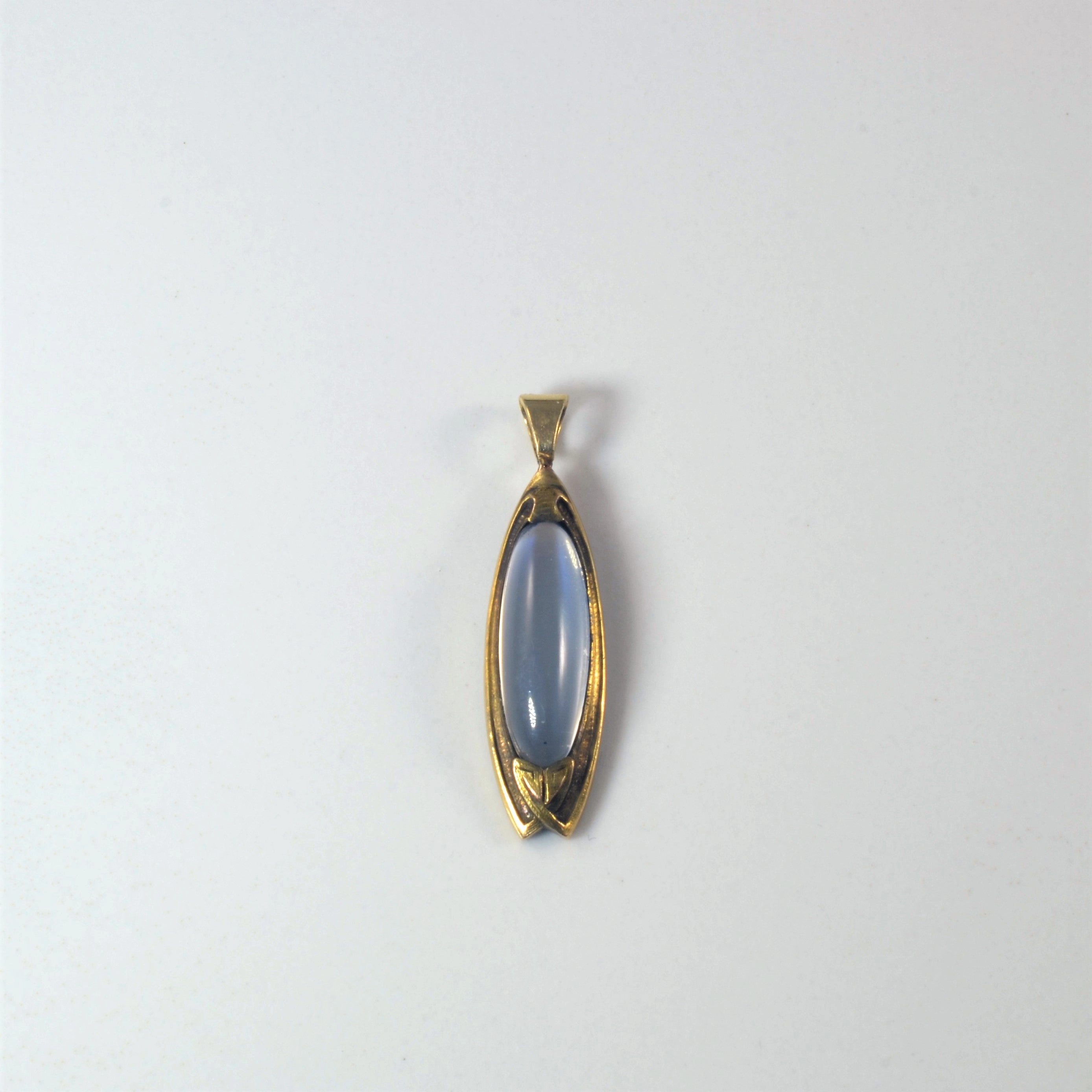 Bespoke' Art Deco Moonstone Pendant | 1.60ct | Soft Spark