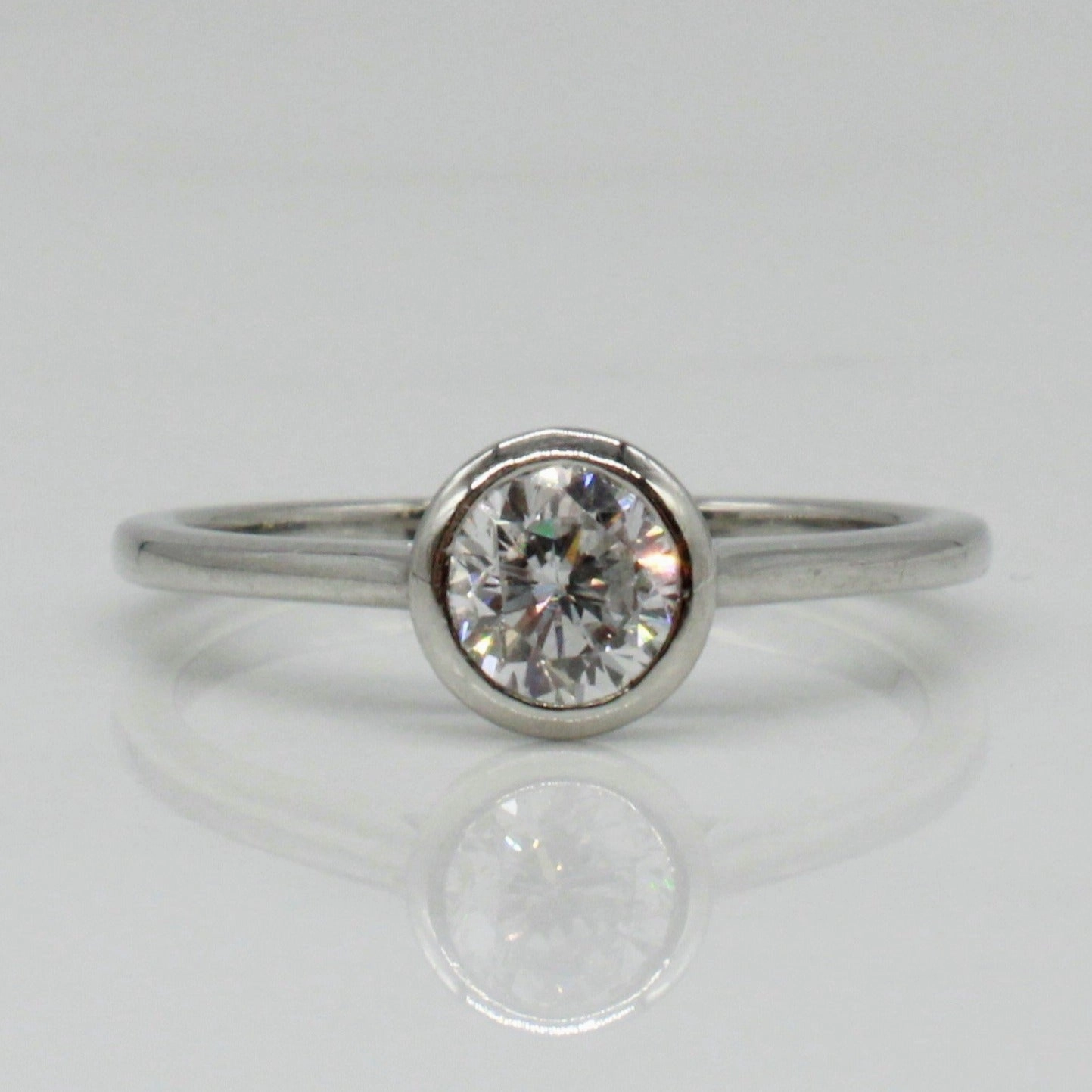 Bespoke' Bezel Set Solitaire Engagement Ring | 0.51ct | SZ 6.5 | Occasion Perfect Fashion Accent