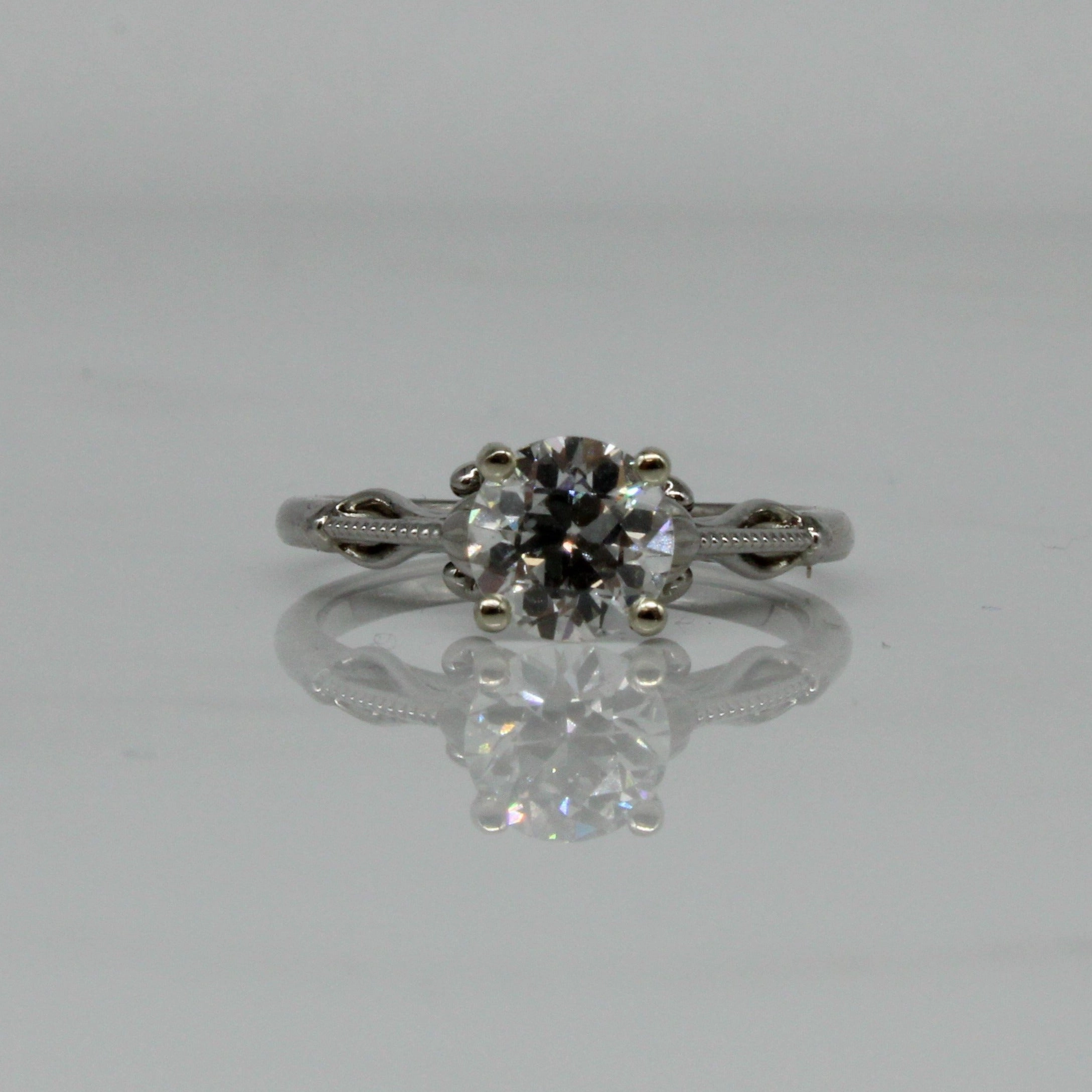 Bespoke' Lotus Inspired Engagement Ring | 1.20ct | SZ 7 | Fashion Treasures Timeless Impression