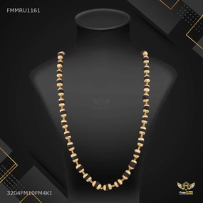 Stylish Moment Black Mate Golden Cap Rudraksha mala - FMMRU1161