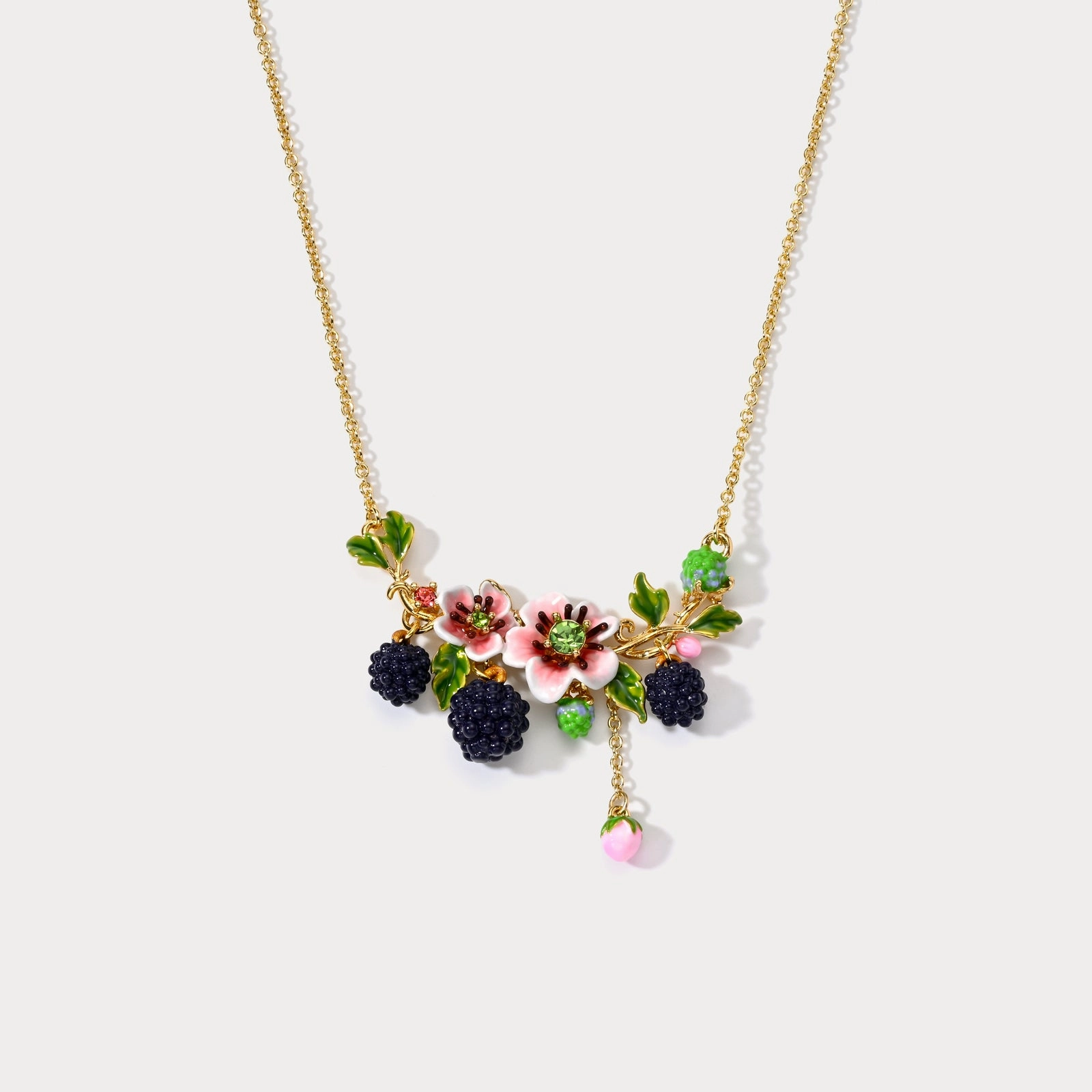 Blackberry Flower Necklace Lightweight accessory