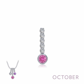 Timeless Piece Shiny Gifts October Birthstone Love Pendant