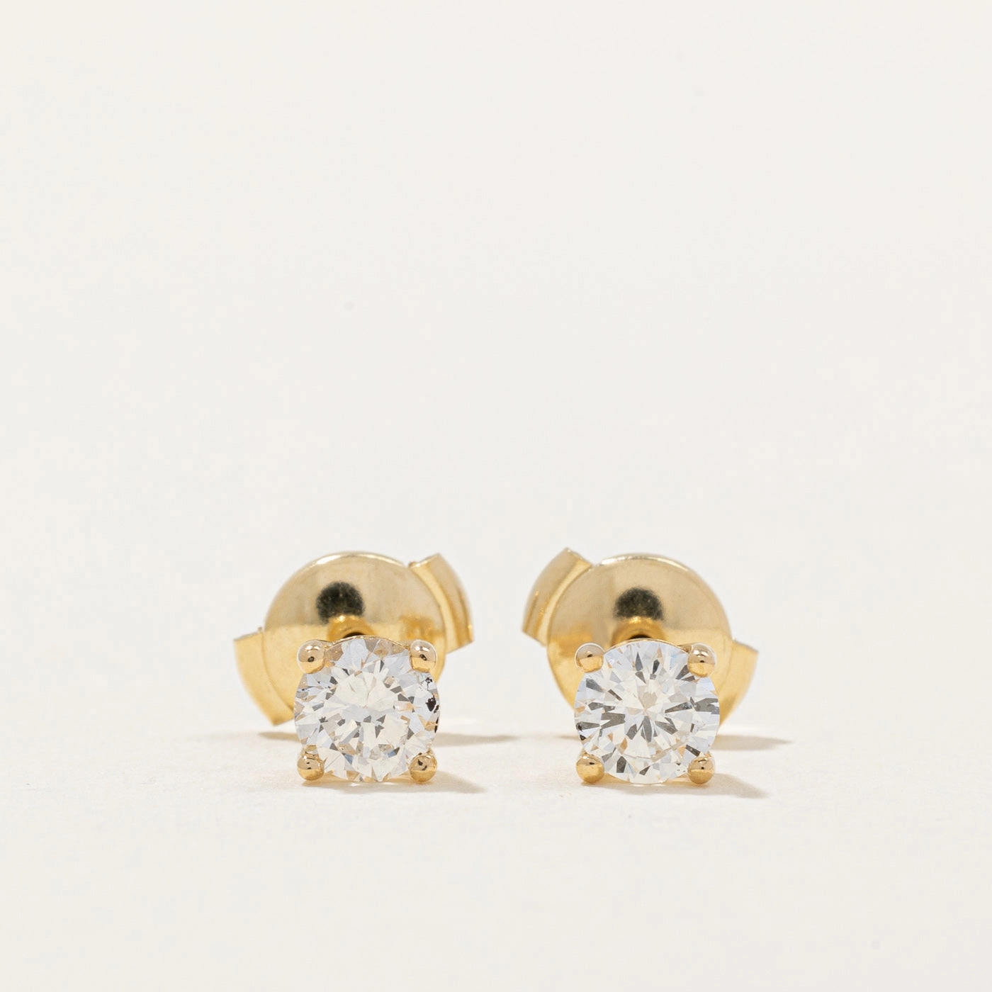 Timeless Design Everyday Highlight 100 Ways' GIA Certified Diamond Stud Earrings | 0.70ctw VS2 H |