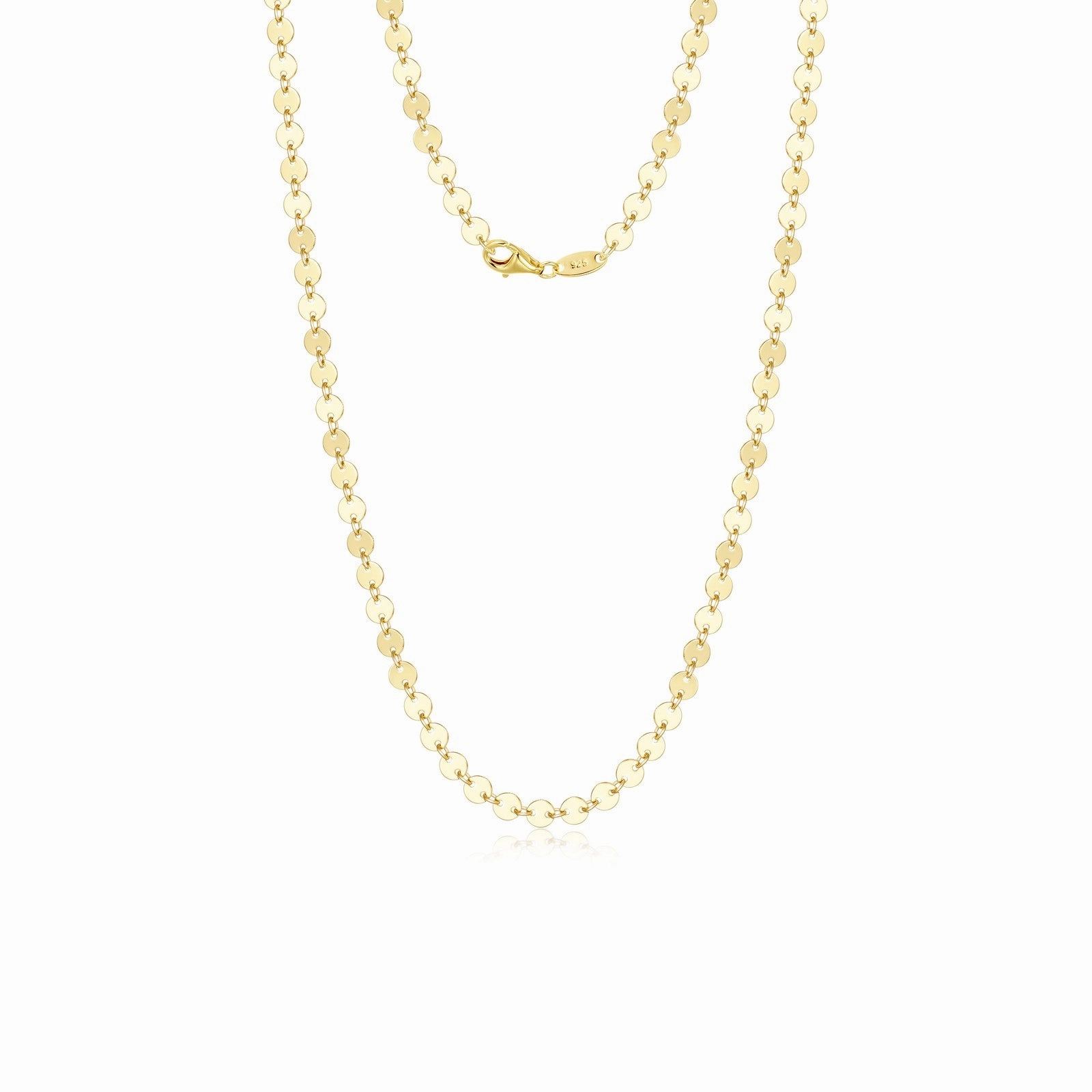 Subtle Spark Fresh Touch Lafonn "Lola" Disc Chain, 18"
