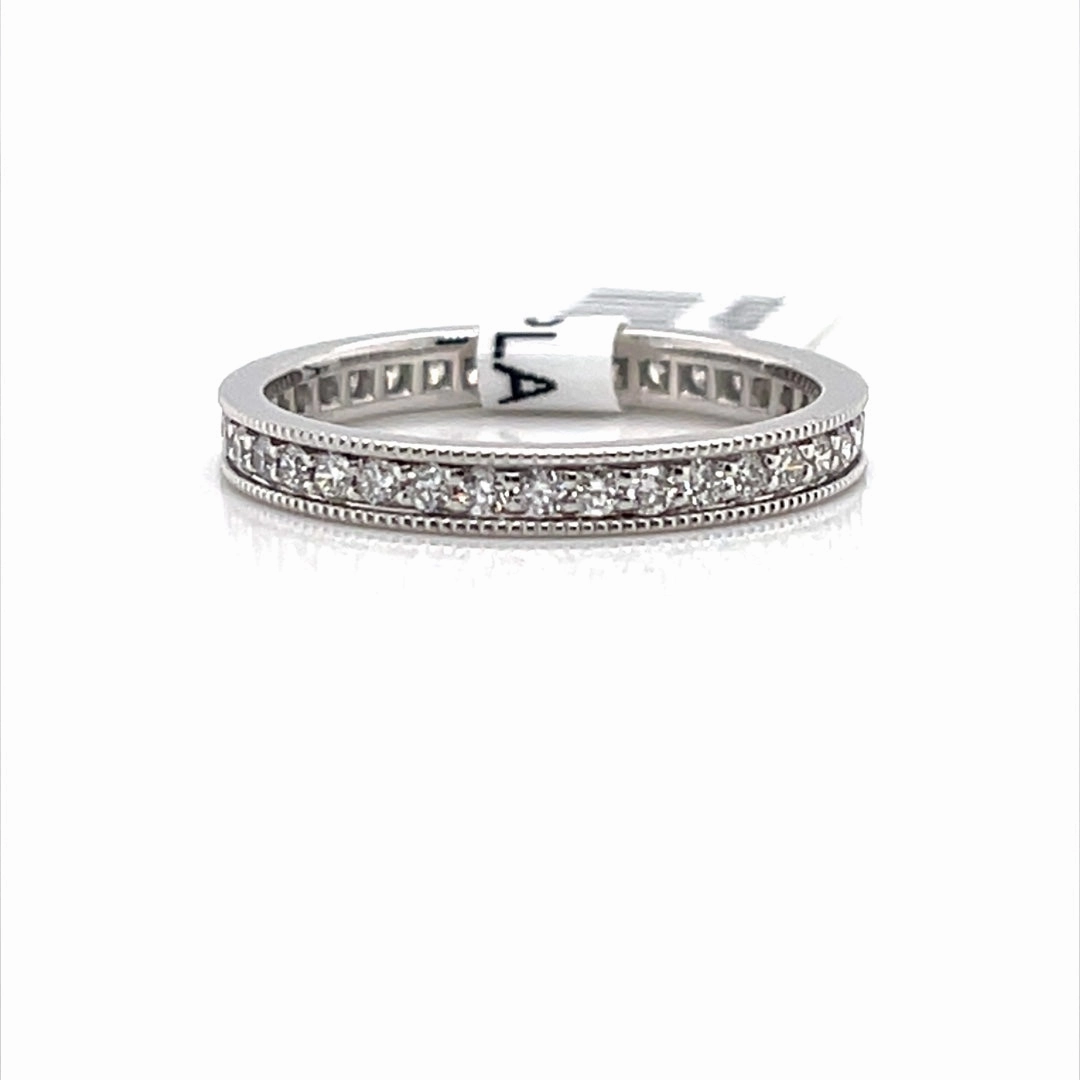 Sturdy Work Lovely Look Bremer Jewelry Anniversary/Eternity Diamond Wedding Ring in Platinum (0.56ctw)