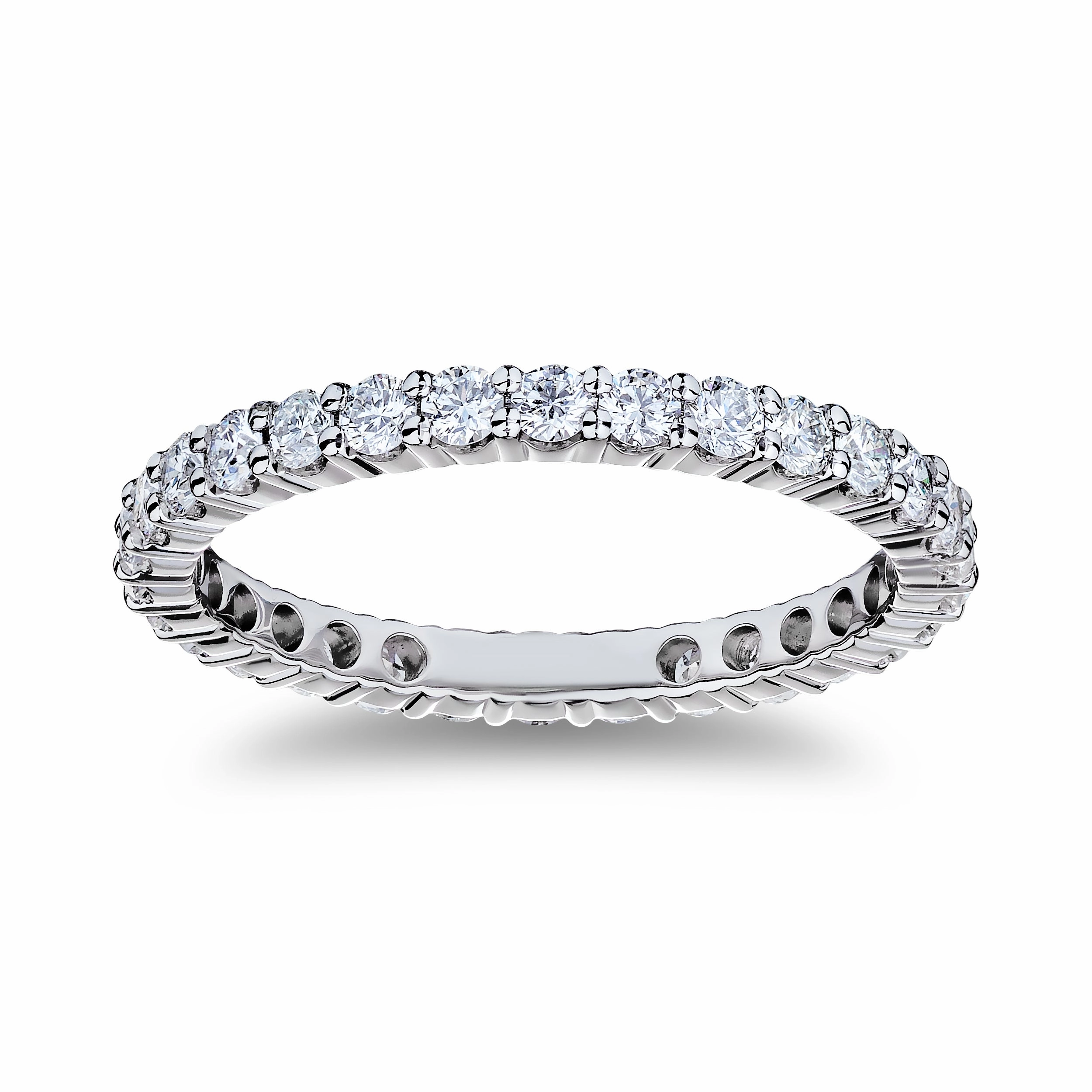 Bremer Jewelry Anniversary/Eternity Diamond Wedding Ring in Platinum (1.11ctw) Youth Accent