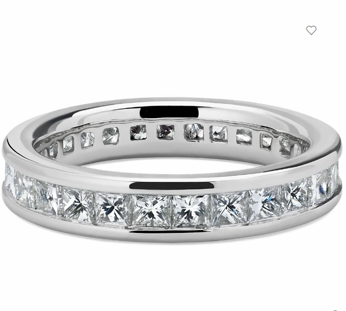 Bremer Jewelry Anniversary/Eternity Diamond Wedding Ring in Platinum (1.36ctw) Affordable Symbol Comfortable Design