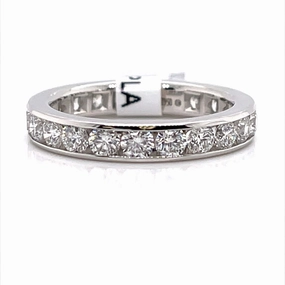 Bremer Jewelry Anniversary/Eternity Diamond Wedding Ring in Platinum (2.09ctw) Hypoallergenic Expression HighEnd Creation
