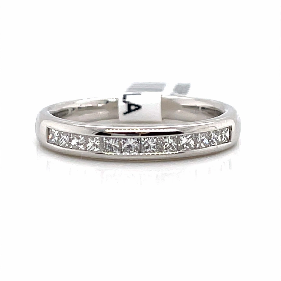 Bremer Jewelry Channel Set Diamond Wedding Ring in Platinum (0.48ctw) HighEnd Jewelry