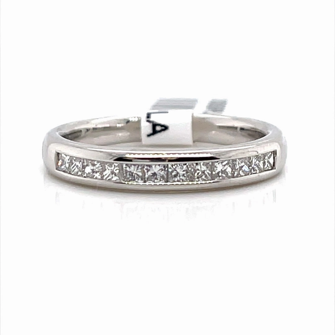 Luxury Statement standalone piece Bremer Jewelry Channel Set Diamond Wedding Ring in Platinum (0.48ctw)