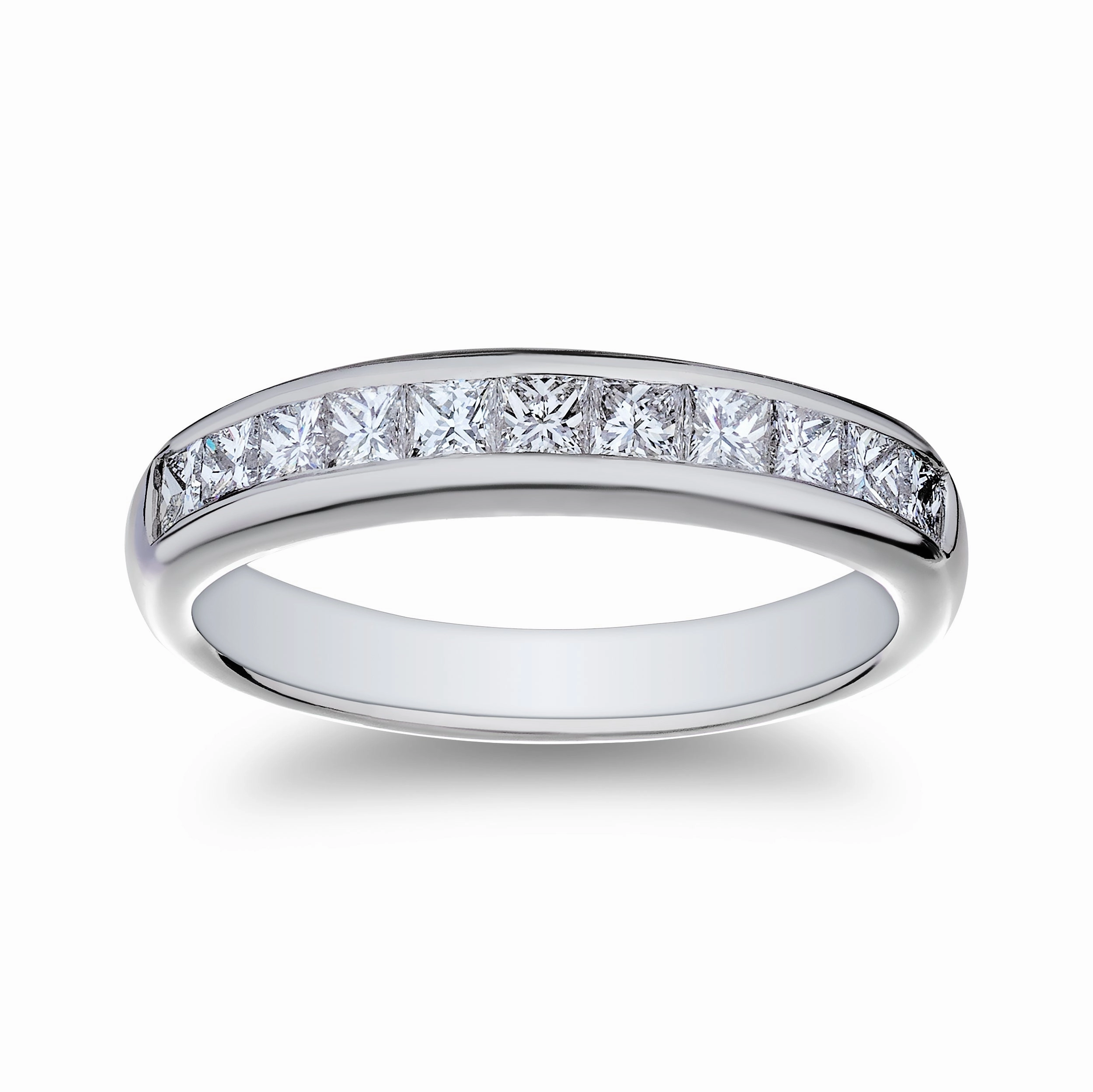 Minimal accessory Ancestral Style Bremer Jewelry Channel Set Diamond Wedding Ring in Platinum (0.77ctw)