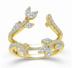 Trend Adoption Bremer Jewelry Guard Diamond Wedding Ring in 14K Yellow Gold (0.75ctw)