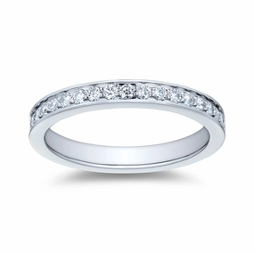 Bremer Jewelry Half Anniversary Diamond Wedding Ring in Platinum (0.32ctw) Casual accessory