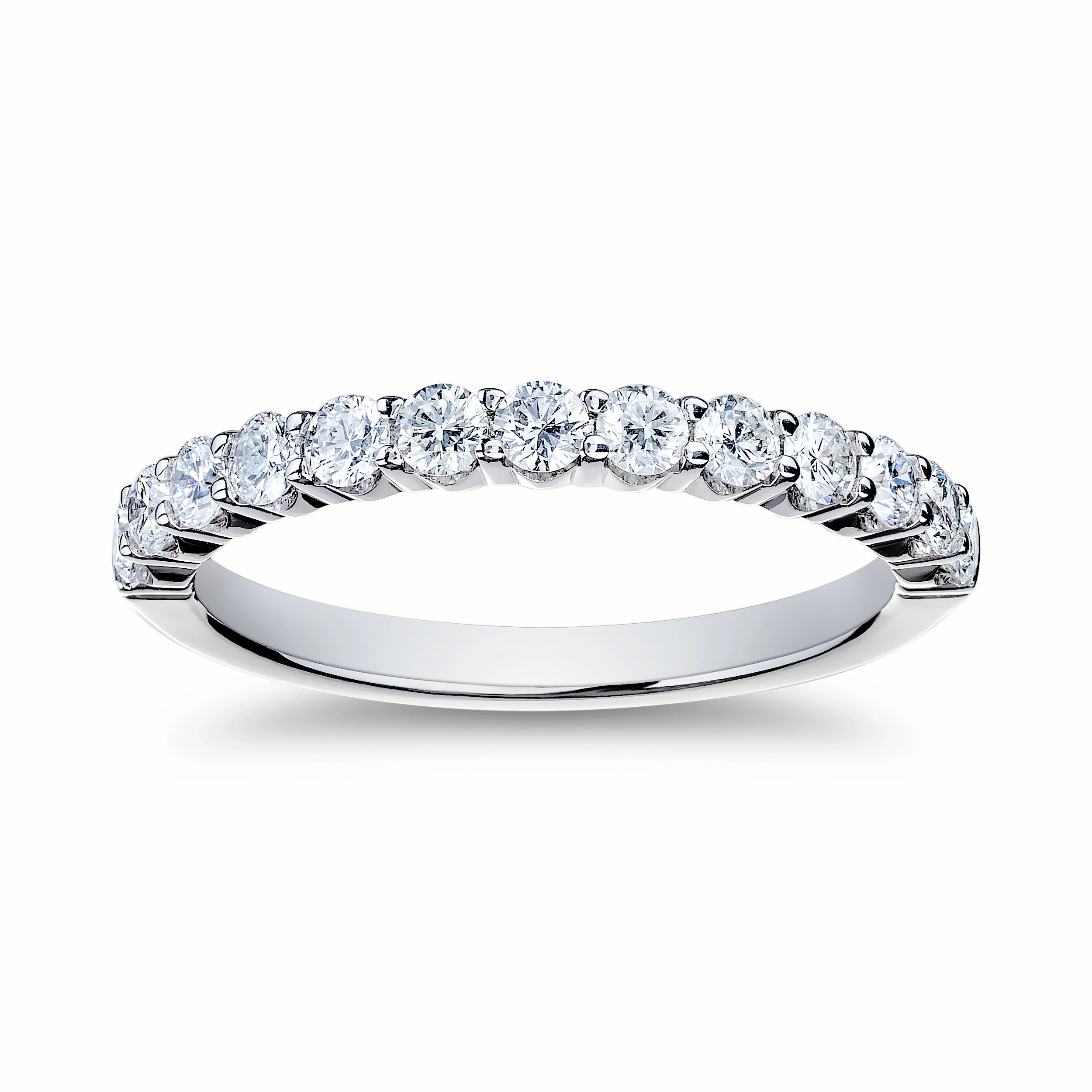 Bremer Jewelry Half Anniversary Diamond Wedding Ring in Platinum (0.72ctw) Luxury Appeal